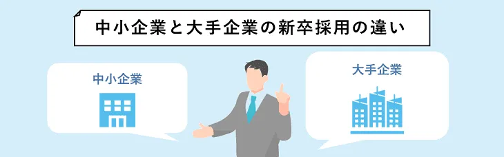 中小企業と大手企業の新卒採用の違い