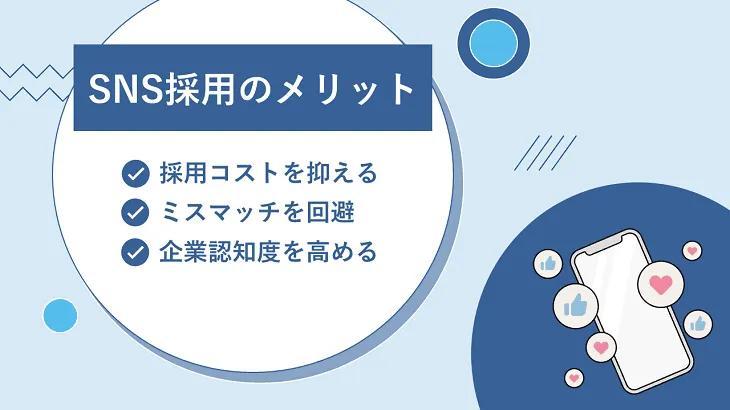 SNS採用（ソーシャルリクルーティング）のメリット