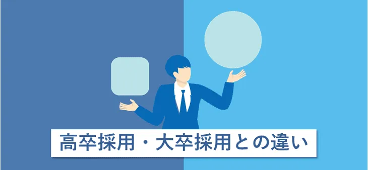 高卒採用・大卒採用との違い